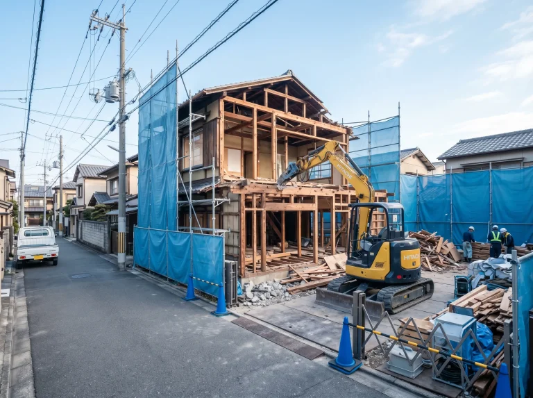 築45年 木造2階建て住宅の解体